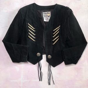 Vintage 1980’s Suede Fringe Jacket SIZE L